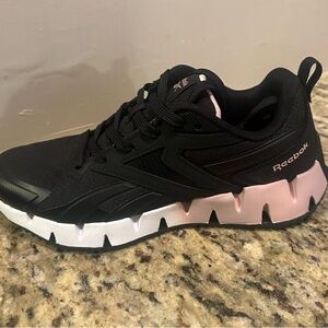 Reebok Women's Black and White Athletic Shoes